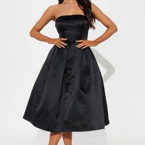 Fashion Nova Kind Heart Satin Midi Dress